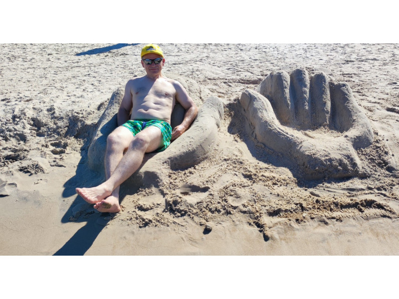 Smėlio skulptūromis Palangos poilsiautojus žavintis Saulius Kajokas: menininku galime būti kiekvienas