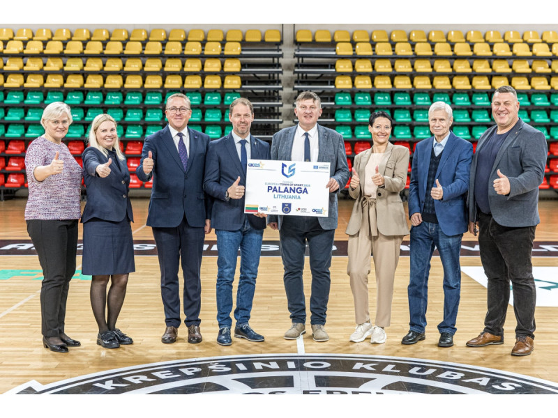 Europos sporto sostinių ir miestų federacija (ACES Europe)  įvertino Palangą –  tapome 2026 metų Europos sporto miestu