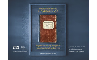 Jono Šliūpo muziejuje bus pirmąkart eksponuojama Palangos miesto burmistro nutarimų knyga