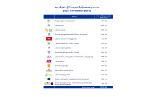 Statistinis kandidato į europarlamentarus portretas – pasiturintis penkiasdešimtmetis