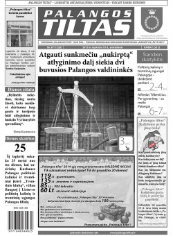 Palangos tilto laikraštis, Data: 2013-11-18, Numeris: 87 (1228) 