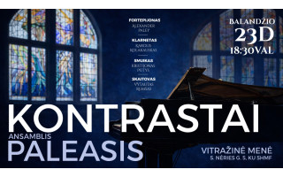 Ansamblio „Paleasis“ ir aktoriaus Vytauto Rumšo koncerte „Kontrastai“ – meno  formų dialogas