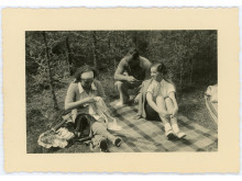 Marija Lipčienė ir Michelis Hofmekleris Palangoje. 1937. LTMKM archyvo nuotr.