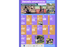 „Žmonės sportuoja“ – nemokamų lauko treniruočių tvarkaraštis birželio mėnesį