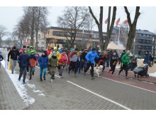 Bendruomenės bėgime „Bėgam, kad Lietuva būtų sveika“.