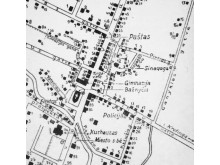 1937 m. Palangos plano atkarpa, kuriame pažymėta Sinagogos gatvė