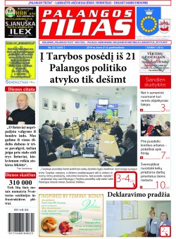 Palangos tilto laikraštis, Data: 2014-03-20, Numeris: 22(1260) 