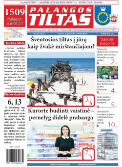 Palangos tilto laikraštis, Data: 2016-08-04, Numeris: 58 (1492) 