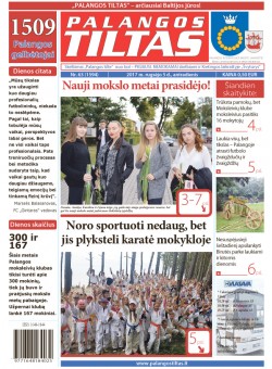 Palangos tilto laikraštis, Data: 2017-09-04, Numeris: 63(1594) 