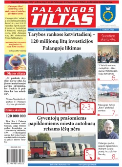 Palangos tilto laikraštis, Data: 2013-02-25, Numeris: 16 (1157) 