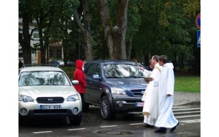 Keliaujančiųjų ir vairuotojų dieną Palangoje laimintos transporto priemonės  