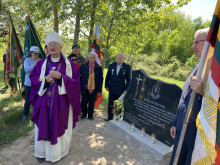 Atidengiant paminklą Partizanų vadui Vladui Montvydui