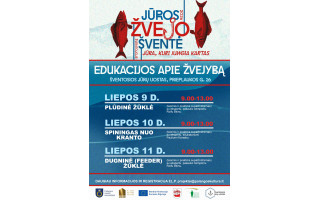 JŪROS ŽVEJO ŠVENTĖ 2026 ŠVENTOJOJE PRASIDEDA  SU EDUKACIJOMIS APIE ŽVEJYBĄ