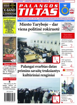 Palangos tilto laikraštis, Data: 2014-03-27, Numeris: 24(1262) 