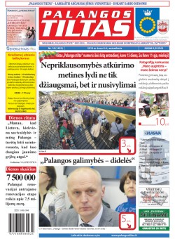Palangos tilto laikraštis, Data: 2016-03-07, Numeris: 18(1452) 