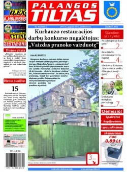 Palangos tilto laikraštis, Data: 2012-05-24, Numeris: 39 (1082) 
