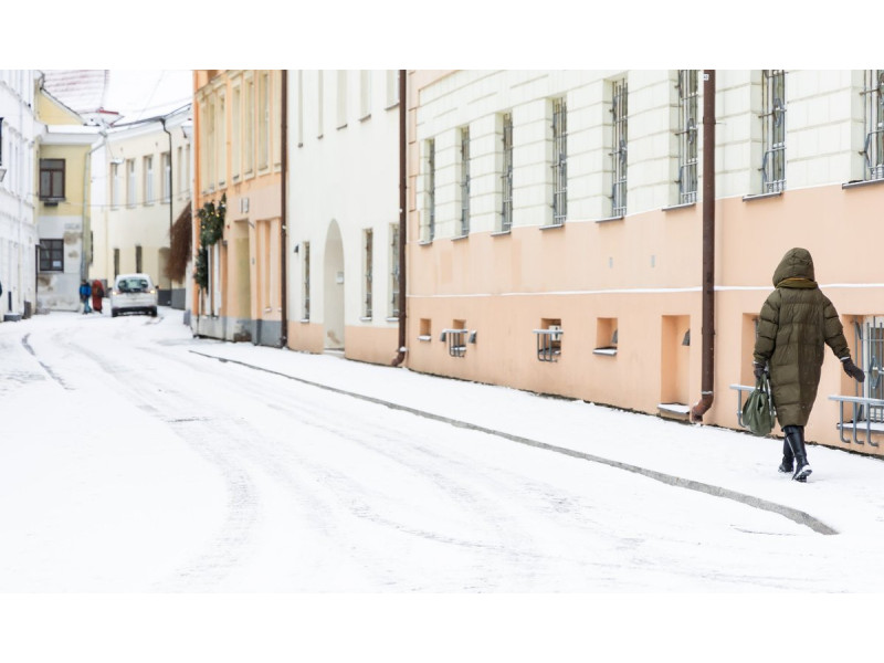 Į Vilnių sugrįžo sniegas. FOTO: DAINIUS LABUTIS | ELTA