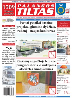 Palangos tilto laikraštis, Data: 2016-08-18, Numeris: 61(1495) 