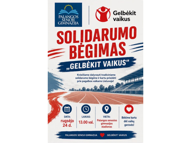 Kviečia į Solidarumo bėgimą