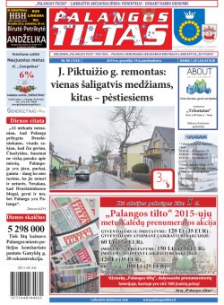 Palangos tilto laikraštis, Data: 2014-12-18, Numeris: 96(1334) 