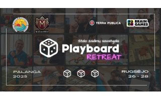 Rugsėjo 26–28 dienomis Playboard Retreat '25, Palanga – stalo žaidimų savaitgalis!