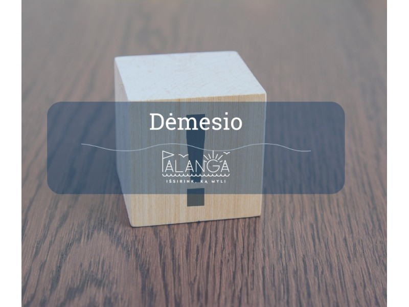 Palangoje startuoja centralizuotas priėmimas į mokyklas ir lopšelius-darželius