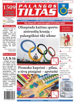 Palangos tilto laikraštis, Data: 2016-08-11, Numeris: 60(1494) 