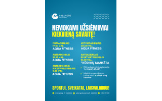 Nemokami užsiėmimai Palangos baseine