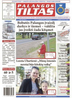 Palangos tilto laikraštis, Data: 2015-05-28, Numeris: 39(1375) 