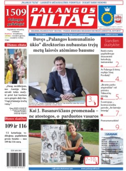 Palangos tilto laikraštis, Data: 2016-07-07, Numeris: 50(1484) 