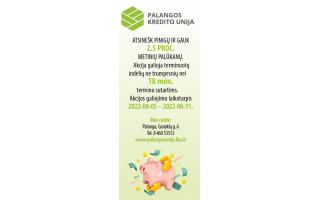 Atsinešk pinigų ir gauk 2,5 procento metinių palūkanų