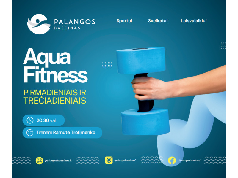 Aqua Fitness - Palangos baseine pirmadieniais ir trečiadieniais