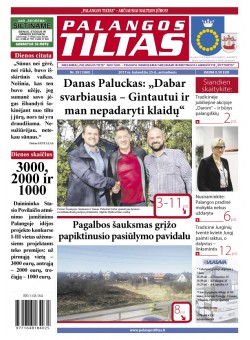 Palangos tilto laikraštis, Data: 2017-04-24, Numeris: 29(1560) 