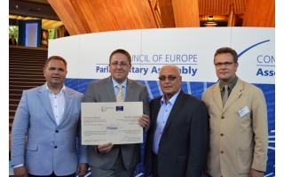 Palangai Strasbūre įteiktas Europos diplomas