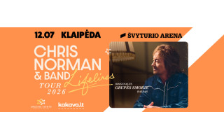 Legendinis Chrisas Normanas skelbia koncertinį turą Lietuvoje: gerbėjų laukia albumo premjera ir „auksinė“ klasika