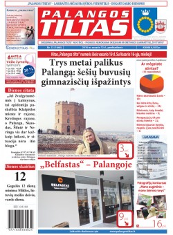 Palangos tilto laikraštis, Data: 2016-02-11, Numeris: 12(1446) 