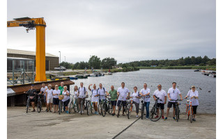 Palangą ir Šventąją Tėvynės Sąjungos-LKD pirmininkas Laurynas Kasčiūnas ir kiti Seimo nariai įvertino pabalnoję dviračius (FOTO GALERIJA)