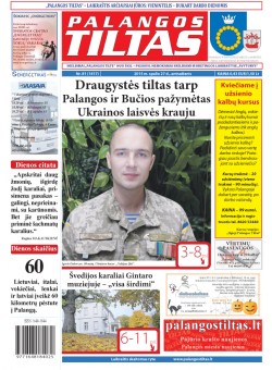 Palangos tilto laikraštis, Data: 2015-10-26, Numeris: 81(1417) 