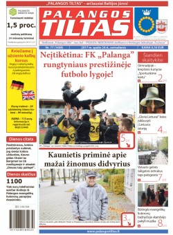 Palangos tilto laikraštis, Data: 2017-10-23, Numeris: 77(1608) 