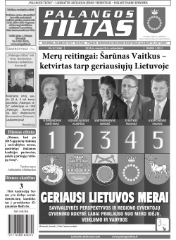 Palangos tilto laikraštis, Data: 2014-01-27, Numeris: 8(1246) 