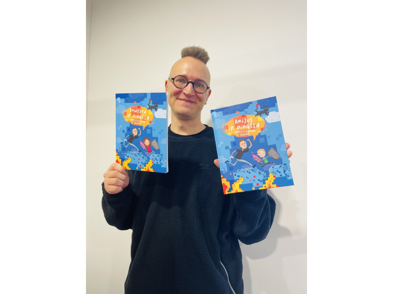 Vaikų rašytojas iš Palangos, Tomas Dirgėla, pristato ypatingą komiksą: veiksmas vyks kompiuteriniame žaidime 