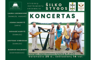 Bibliotekoje – ansamblio „Šilko stygos“ koncertas