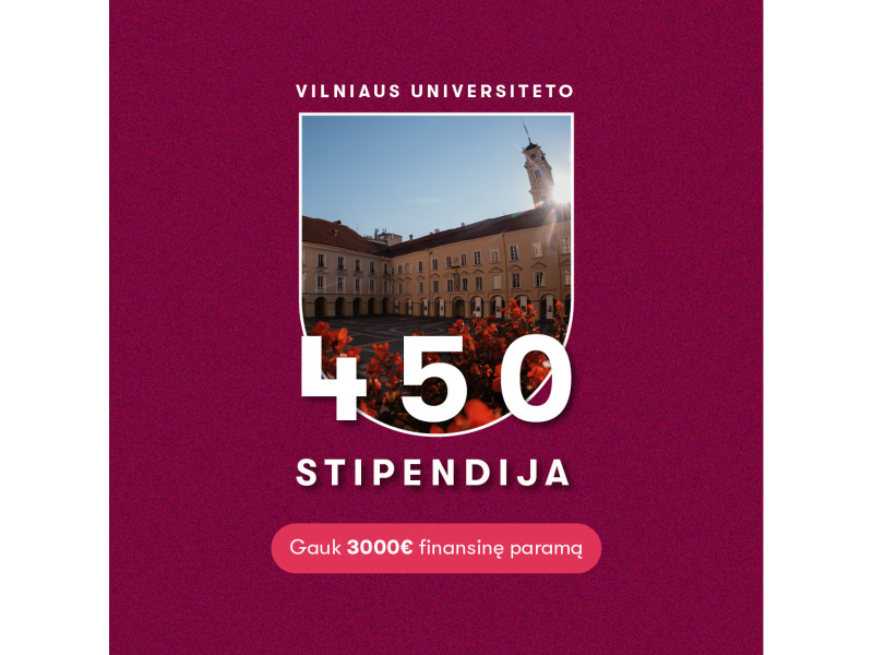 Vilniaus universiteto stipendija būsimiems studentams