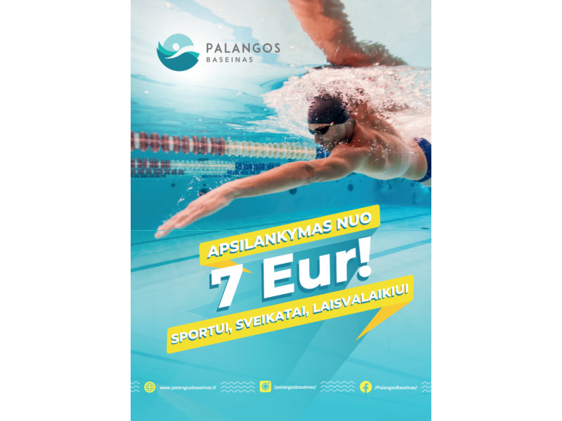 Apsilankymas Palangos baseine - nuo 7 eurų