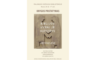 I. Gudauskienės knygos „Biblijos vyrai ir moterys kryžkelėse“ pristatymas bibliotekoje