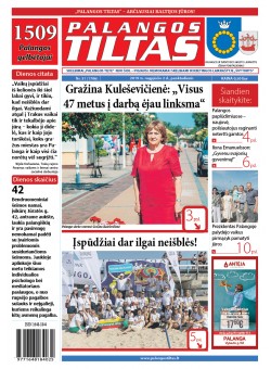Palangos tilto laikraštis, Data: 2019-08-03, Numeris: 30 (1705) 