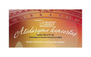 Koncertų ciklo „Muzikos vakarai kurhauze“ atidarymo koncertas su kameriniu ansambliu „Musica Humana“