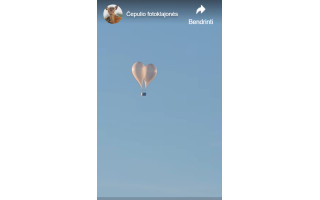 Realiausia versija, kad balionas virš Šventosios atskrido iš Baltarusijos