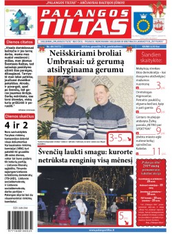 Palangos tilto laikraštis, Data: 2018-12-07, Numeris: 48 (1673)  