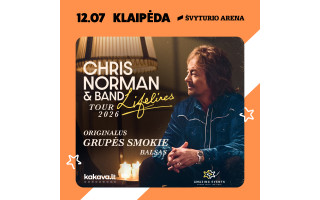 Legendinis britų atlikėjas Chris Norman koncertuos Klaipėdoje gruodžio 7 dieną